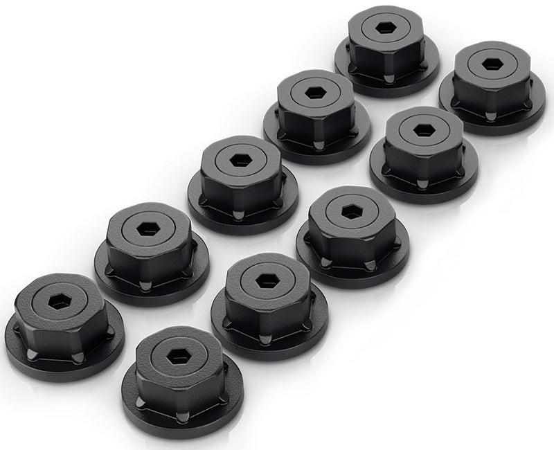 OZCO Ironwood 2" Rafter Clips with Matching Hardware, Black Powder-Coated Galvanized Steel Clips for Outdoor Wood Structures, 10-Pack, 51717 - Image 3